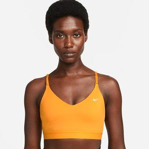 NWT MED Nike Dri-FIT Indy Women's Light-Support Non-Padded Sports Bra Curry